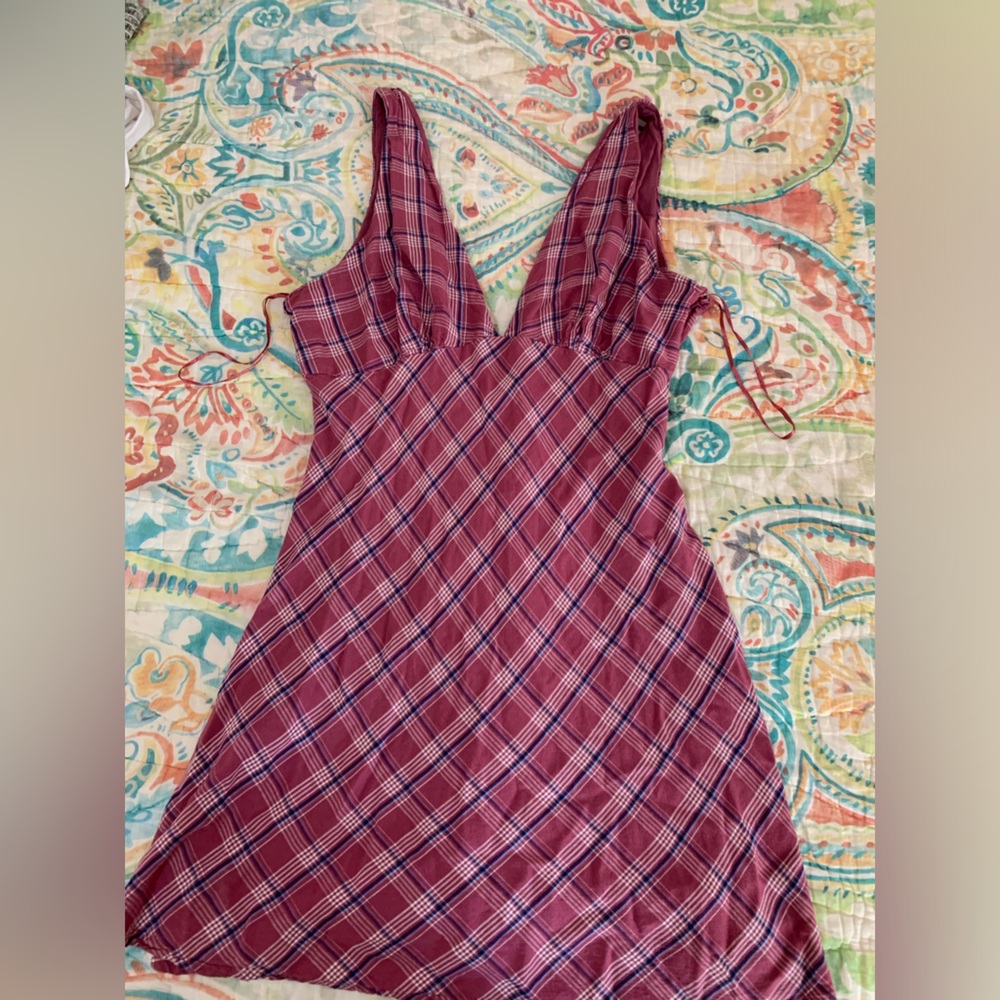 Aeropostale mini plaid tank dress